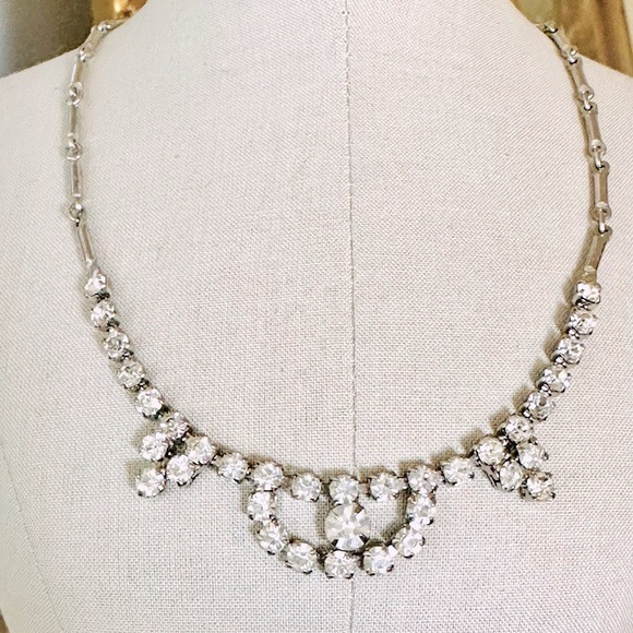 Vintage Rhinestone Jewelry Necklace Set - Picture 16 of 16